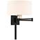 Beauchamp Black Swing Arm Wall Lamp