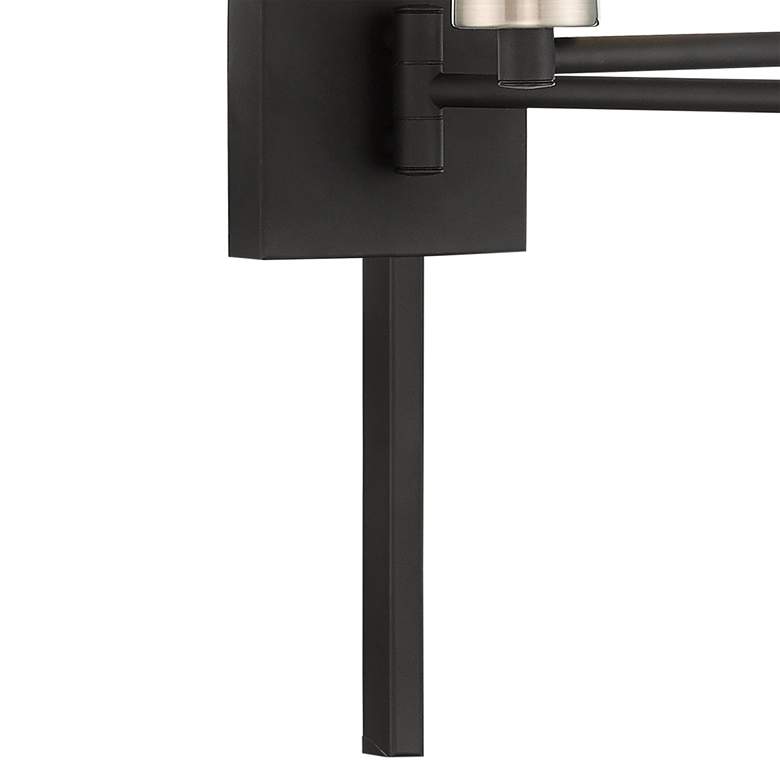 Image 3 Beauchamp Black Swing Arm Wall Lamp more views