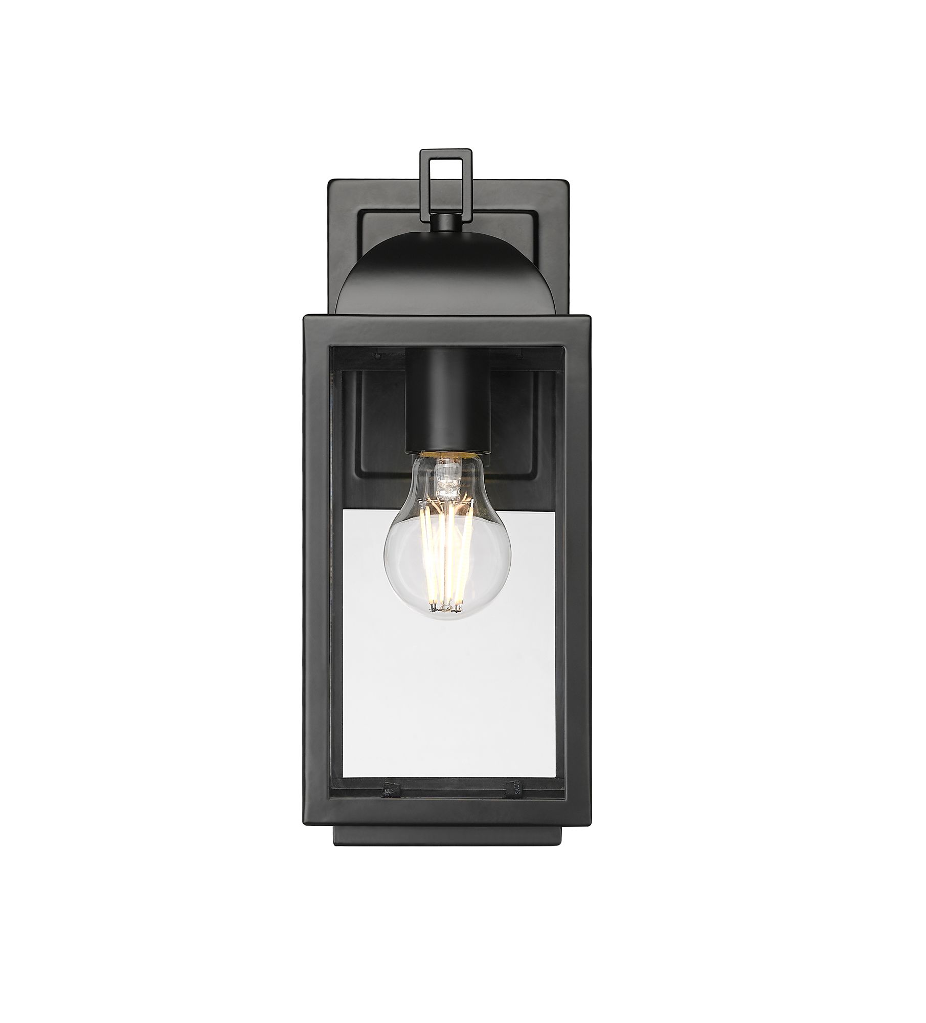 Thumbnail2 of Beaufort 12.75" High Outdoor Wall Sconce in Powder Coated Black more views