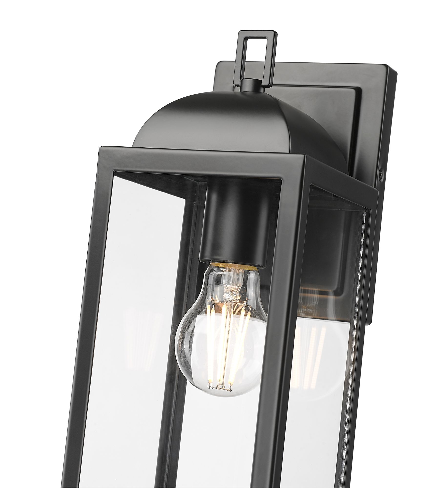 Beaufort 12.75" High Outdoor Wall Sconce in Powder Coated Black
