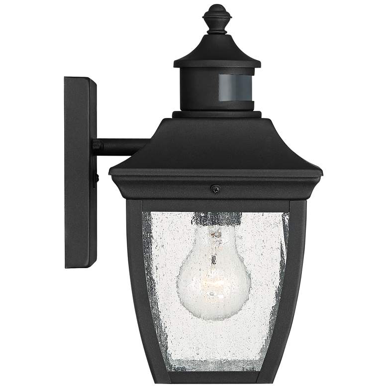 Image 6 Beaufort 12" High Black Motion Sensor Outdoor Wall Light Set of 2 more views