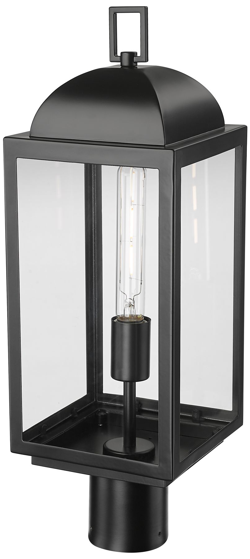 Thumbnail1 of Beaufort 21.25" High Outdoor Post Lantern in Powder Coated Black