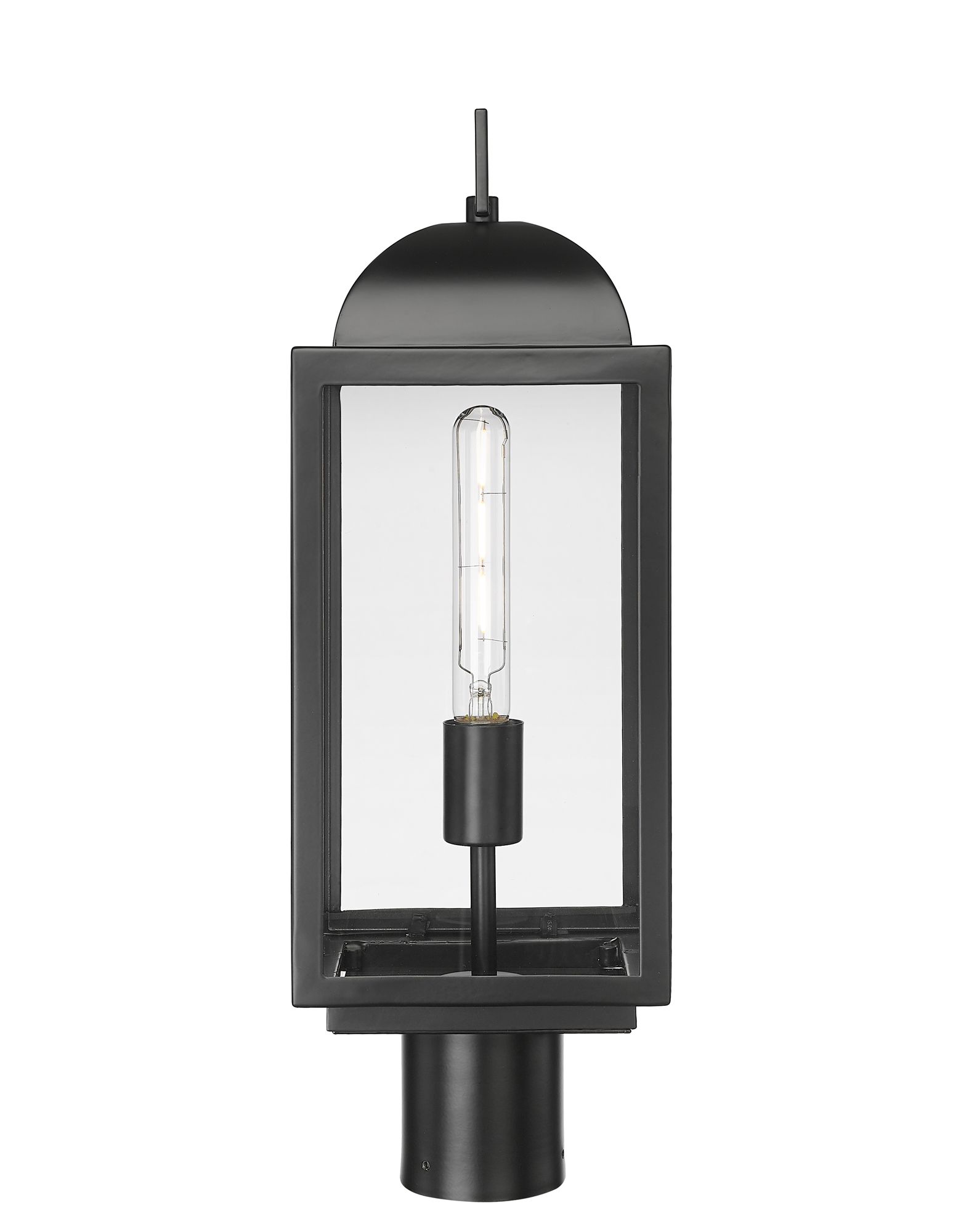 Thumbnail3 of Beaufort 21.25" High Outdoor Post Lantern in Powder Coated Black more views