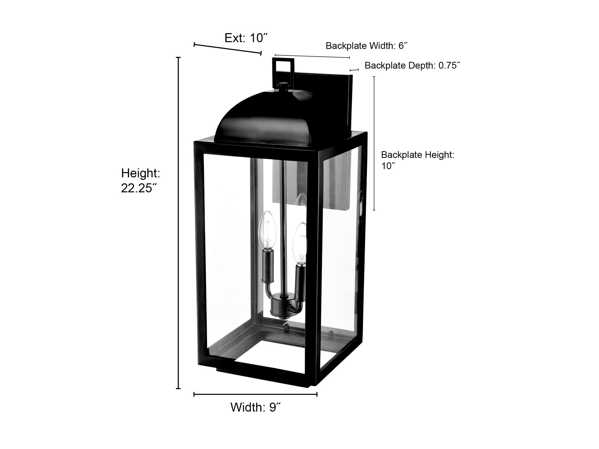 Image 7 Beaufort 22.25" High Outdoor Wall Sconce in Powder Coated Black more views