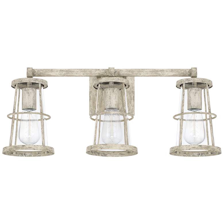 Image 1 Beaufort 22 1/2 inch Wide Mystic Sand 3-Light Vanity Bath Light