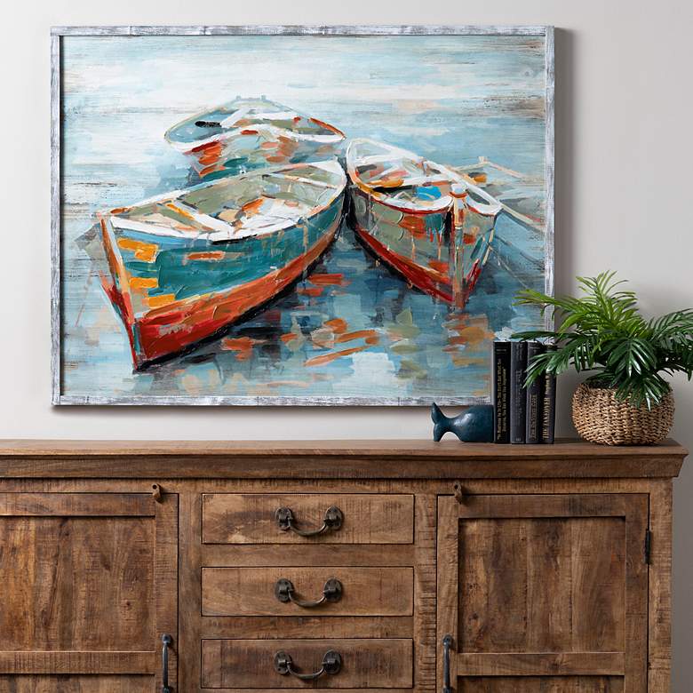 Image 4 Beaufort 48" Wide Rectangular Framed Print Wall Art more views