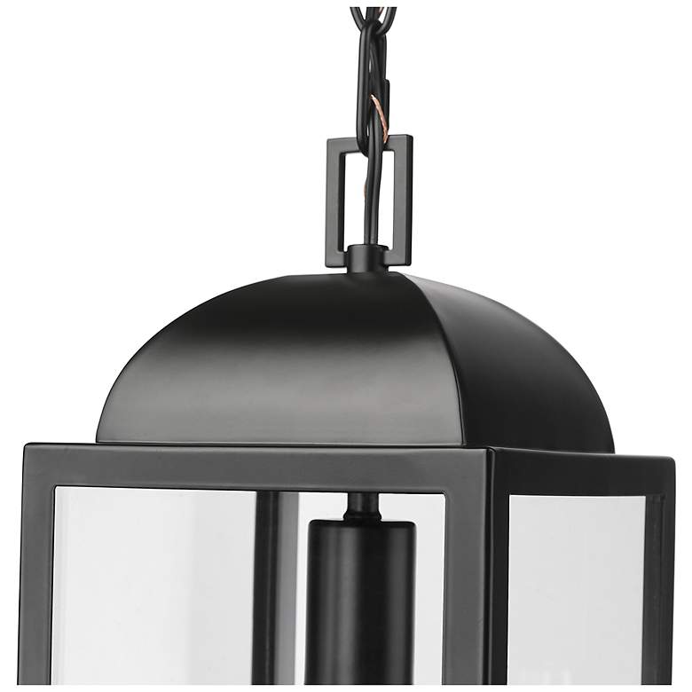 Image 3 Beaufort 7" Wide 1-Light Outdoor Hanging Lantern in Powder Coated Black more views