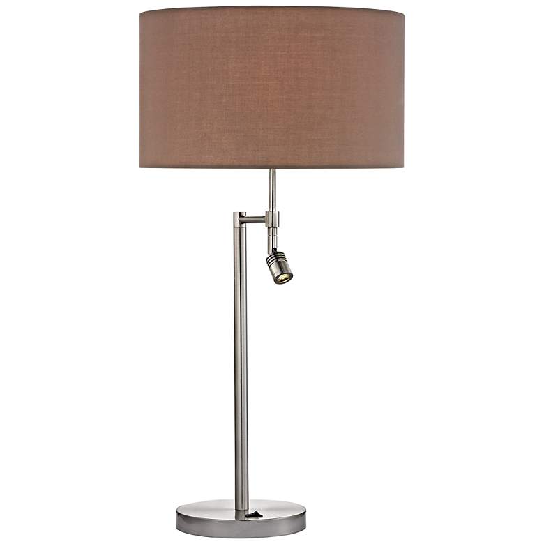 Image 1 Beaufort Satin Nickel Table Lamp