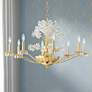 Beaumont 10-Light Aged Brass Chandelier with Clear Shade
