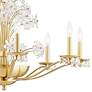 Beaumont 10-Light Aged Brass Chandelier with Clear Shade