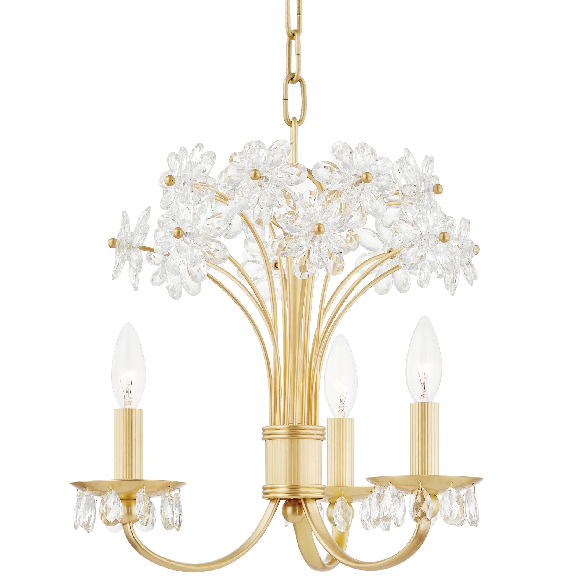 Beaumont 19 1/2" Wide Aged Brass 3Light LED Chandelier 81G93