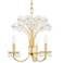 Beaumont 19 1/2" Wide Aged Brass 3-Light LED Chandelier
