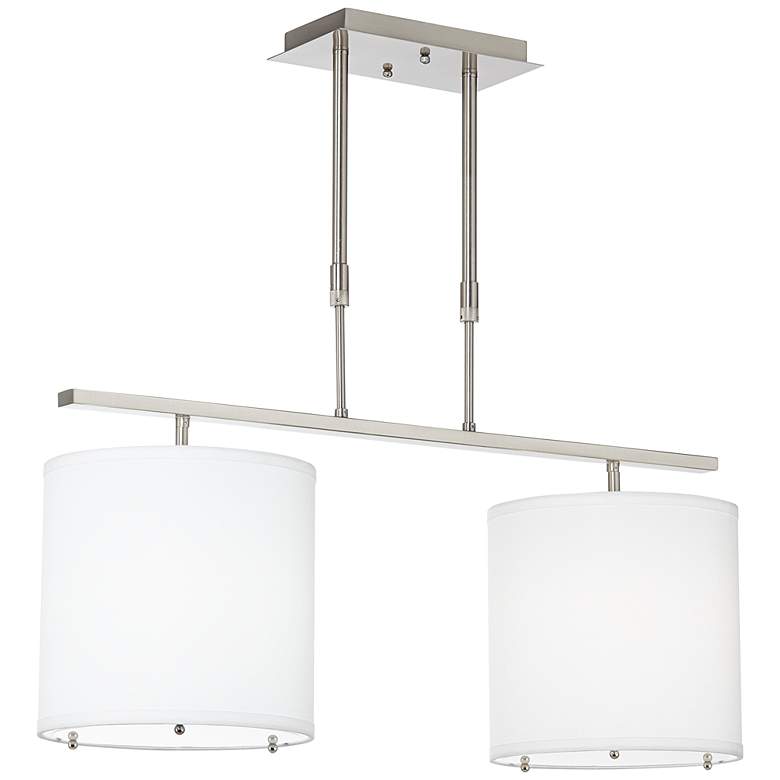 Image 1 Beauregard 30" Wide Brushed Nickel Island Light Pendant