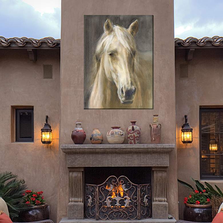 Image 3 Beauty 40" High Rectangular Outdoor Canvas Wall Art more views