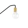 Becca 38 1/2" High Soft Black Aged Brass Plug-In Wall Sconce
