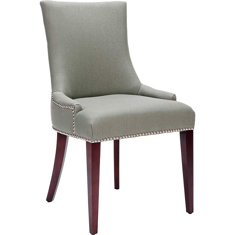 Image 1 Becca Charcoal Upholstered High Back Chair
