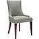 Becca Charcoal Upholstered High Back Chair