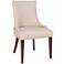 Becca Taupe Upholstered High Back Chair