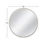 4_Bechet White-Washed Wood 56" Round Wall Mirror more views