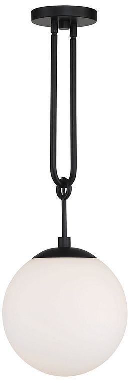 Thumbnail3 of Becker 1-Light Pendant in Matte Black