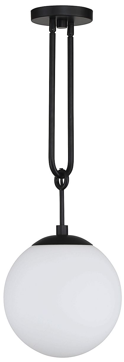 Becker 1-Light Pendant in Matte Black in scene