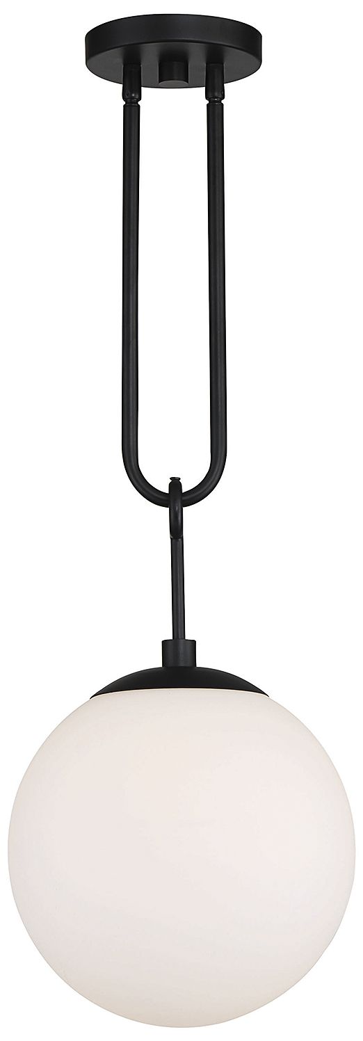 Becker 1-Light Pendant in Matte Black in scene