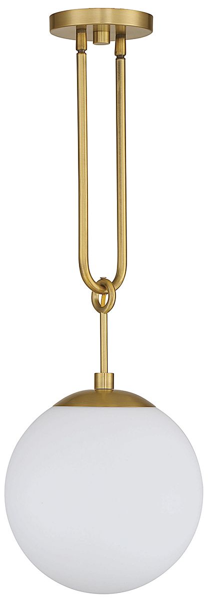 Image 4 Becker 1-Light Pendant in Warm Brass more views