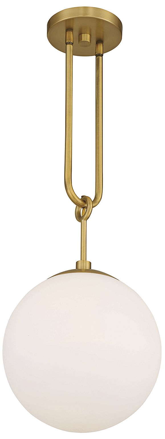 Image 6 Becker 1-Light Pendant in Warm Brass more views