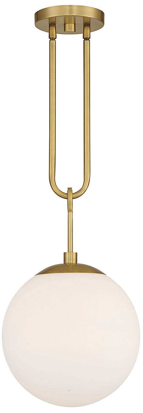 Image 7 Becker 1-Light Pendant in Warm Brass more views