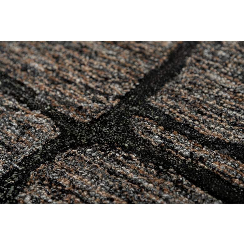 Image 3 Becker BKR103 5'x8' Charcoal Geometric Rectangular Area Rug more views