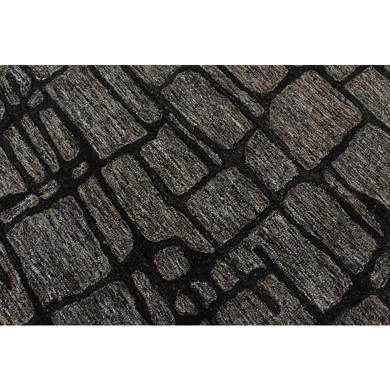 Image 4 Becker BKR103 5'x8' Charcoal Geometric Rectangular Area Rug more views