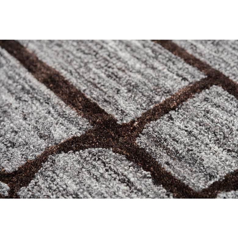 Image 4 Becker BKR104 5'x8' Gray Geometric Rectangular Area Rug more views