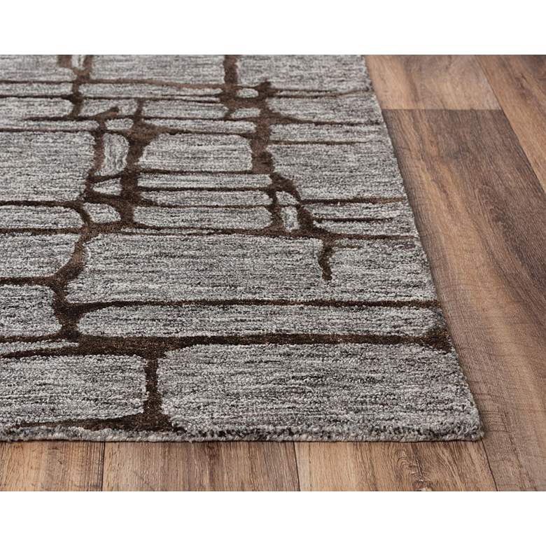 Image 5 Becker BKR104 5'x8' Gray Geometric Rectangular Area Rug more views