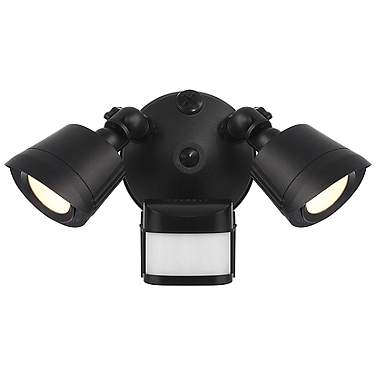 Becker Black Motion Sensored Double LED Flood Light