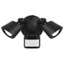 1_Becker Black Motion Sensored Double LED Flood Light