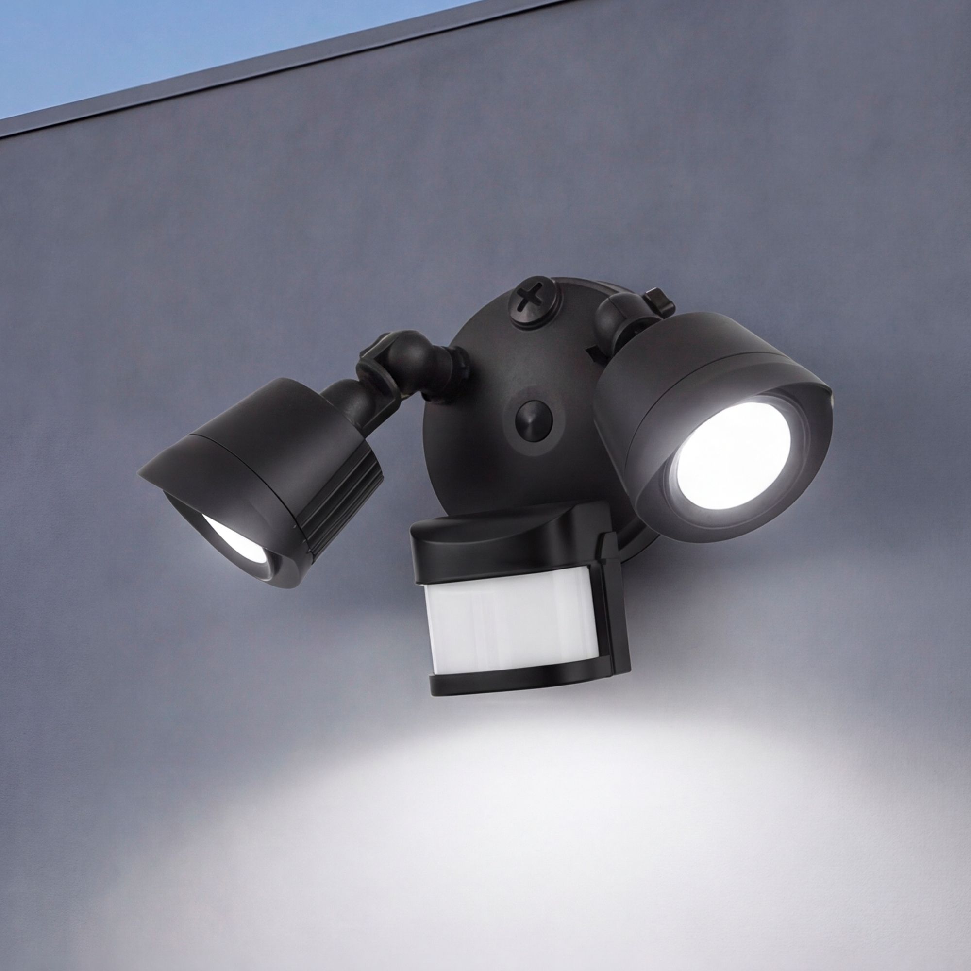 Image 7 Becker Black Motion Sensored Double LED Flood Light more views