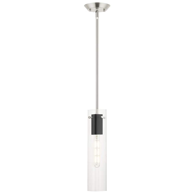 Image 1 Beckett 1 Light Brushed Nickel Pendant