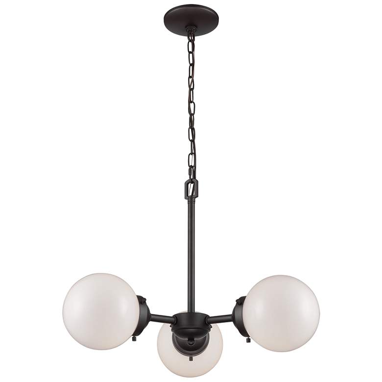 Image 1 Beckett 22" Wide 3-Light Chandelier - Oil Rubbed Bronze