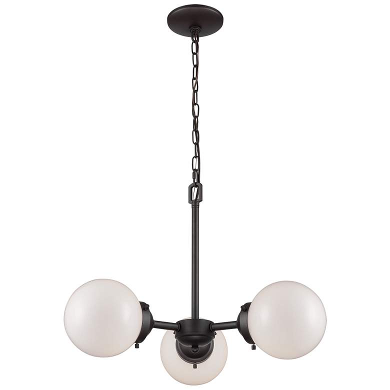 Image 1 Beckett 22 inch Wide 3-Light Chandelier - Oil Rubbed Bronze