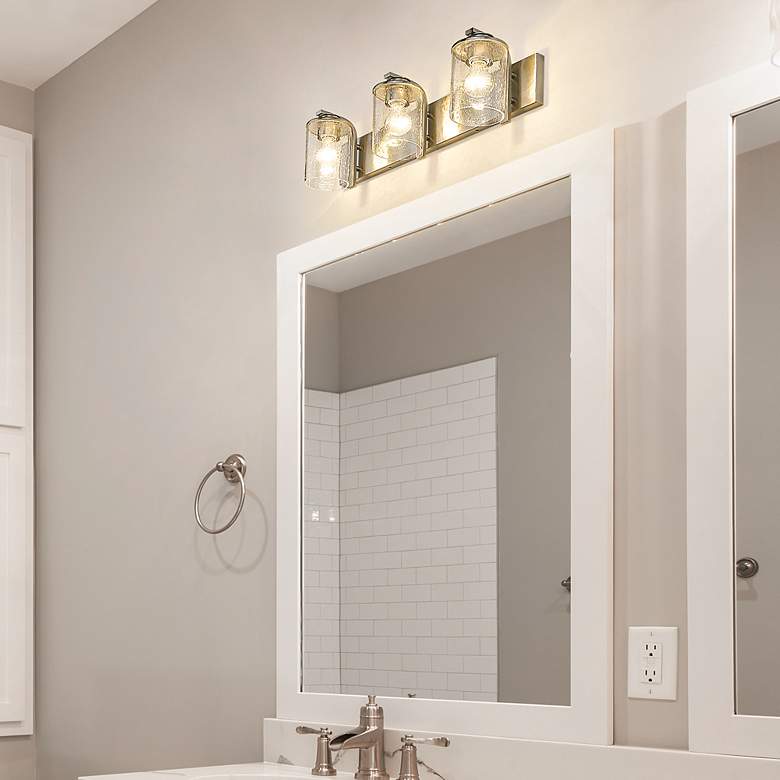 Image 5 Beckett 23" Wide Brushed Nickel 3-Light Vanity Bath Light more views