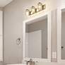5_Beckett 23" Wide Brushed Nickel 3-Light Vanity Bath Light more views