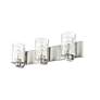 Beckett 23" Wide Brushed Nickel 3-Light Vanity Bath Light in scene