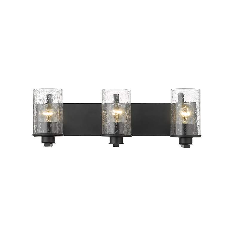 Image 6 Beckett 23" Wide Matte Black 3-Light Bath Light more views