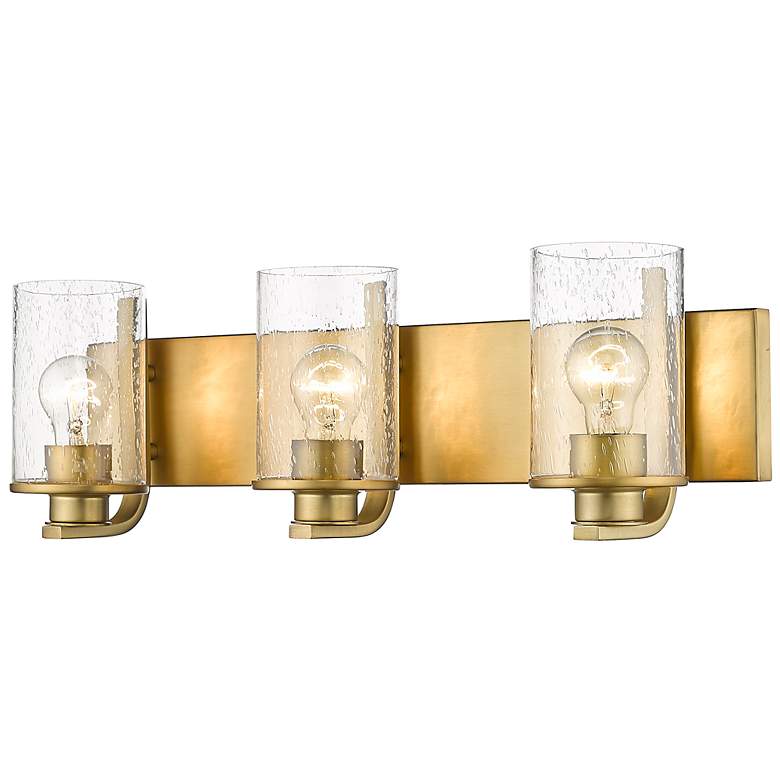 Image 3 Beckett 23" Wide Olde Brass 3-Light Bath Light