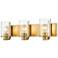 Beckett 23" Wide Olde Brass 3-Light Bath Light