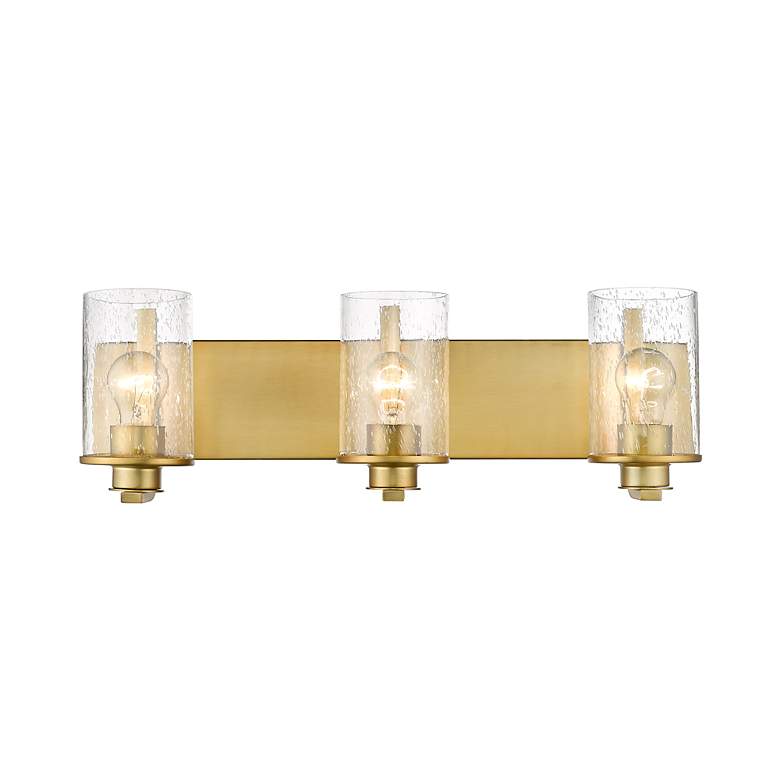 Image 6 Beckett 23" Wide Olde Brass 3-Light Bath Light more views