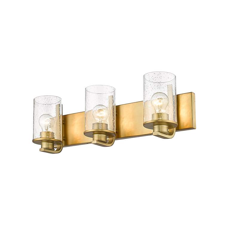 Image 7 Beckett 23" Wide Olde Brass 3-Light Bath Light more views