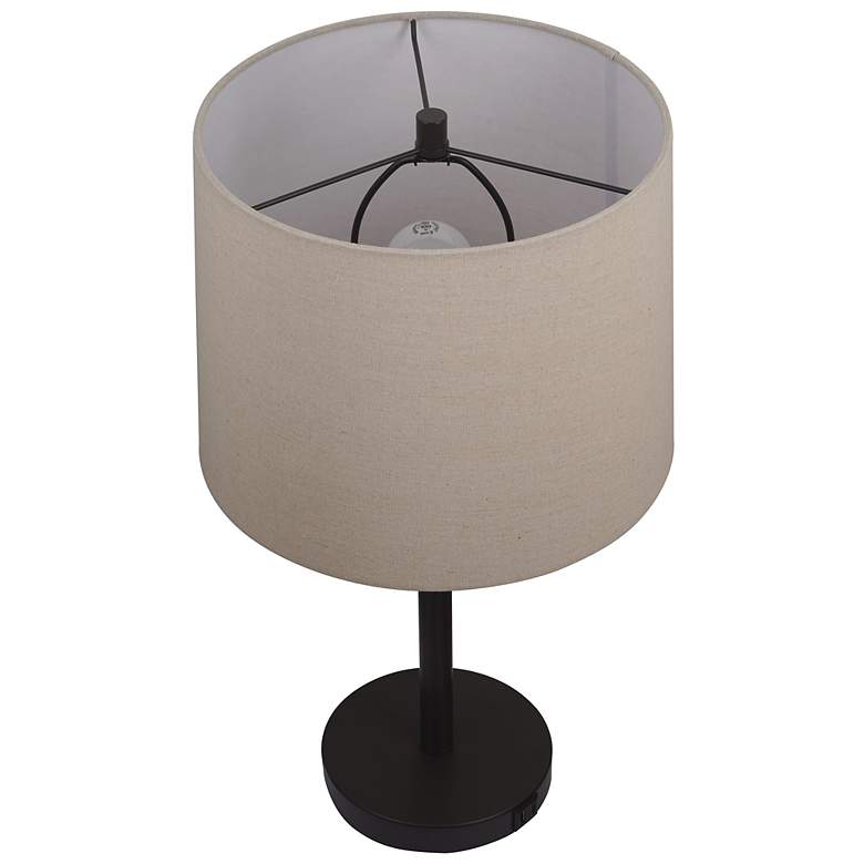 Image 4 Beckett 24" High Dark Bronze USB Port Table Lamps Set of 2 more views