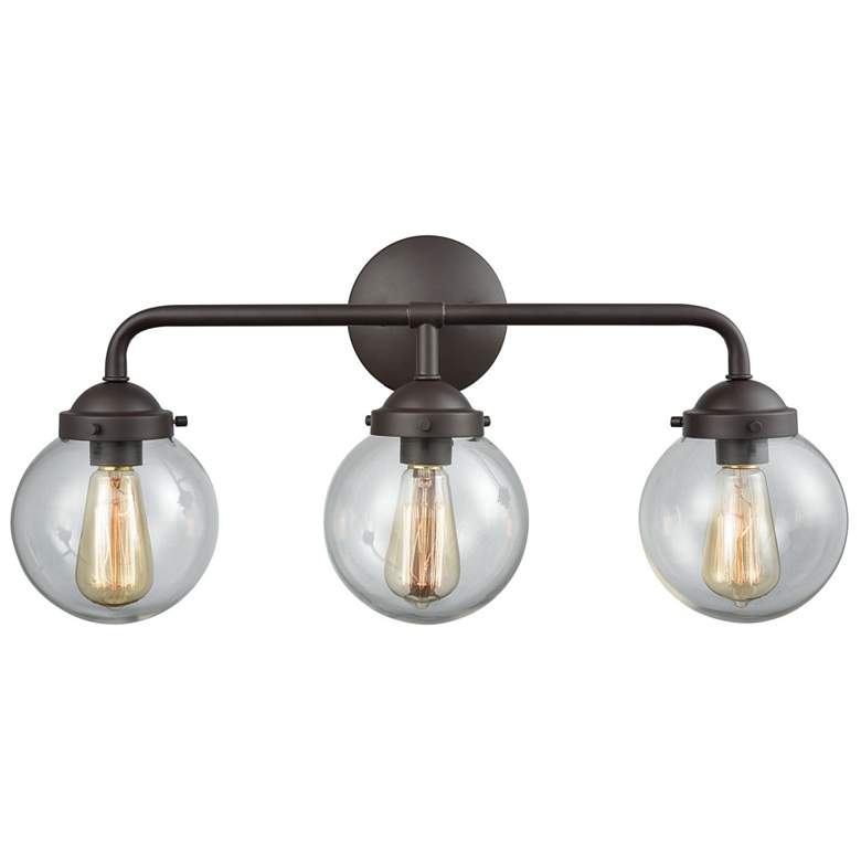 Image 1 Beckett 24" Wide 3-Light Vanity Light - Oil Rubbed Bronze