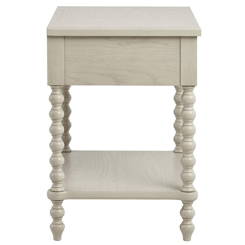 Image 6 Beckett 24 inch Wide Traditional Antique Cream Wood Nightstands Set of 2 more views